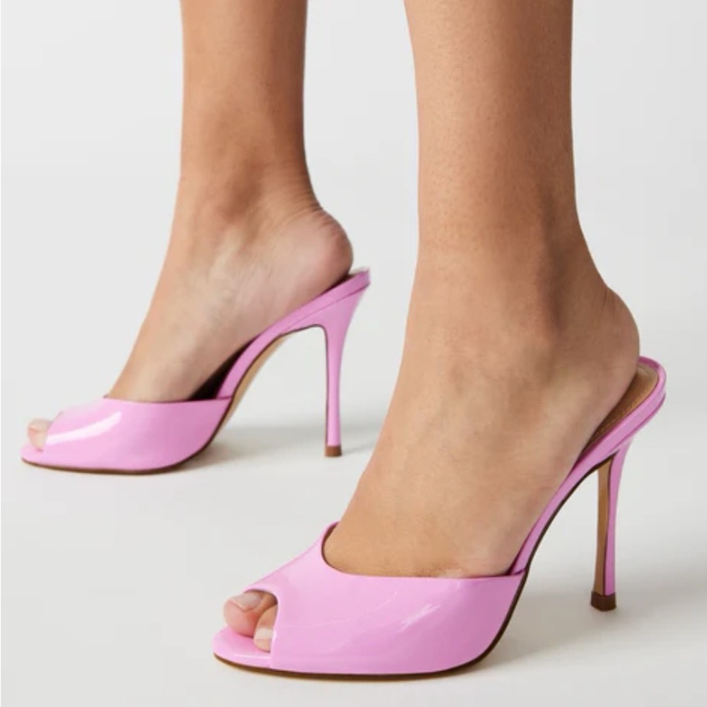 NWT Steve Madden Priya Pink Patent Heels 7